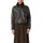 Comma, Jacke in Leder-Optik mit Stehkragen, Dunkelbraun, 38