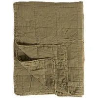 ib laursen Klassischer Quilt Bettüberwurf 130 x 180 cm Olive