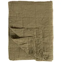 ib laursen Klassischer Quilt Bettüberwurf 130 x 180 cm Olive