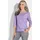 GOLDNER Basic Shirt U-Boot-Ausschnitt Lila 21