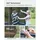 Songmics Trampolin 244 cm Schwarz-Blau