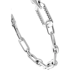 Thomas Sabo Herrenarmband mit schwarzen Onyx-Beads und Kettengliedern aus geschwärztem 925er Sterlingsilber A2088-507-11-L19V Größe 19 cm