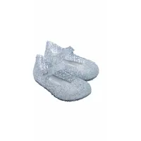 Melissa Mädchen Mini Bell Paper Bb Flache Sandalen, durchsichtig, 3/3.5 UK Child