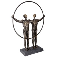 Casablanca by Gilde Skulptur two men«, braun