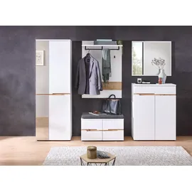 Innostyle Memphis 80 x 107 x 38 cm mit Schublade weiß / weiß matt