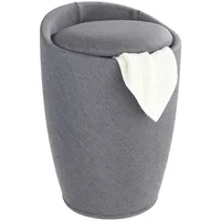 Wenko Badhocker mit Wäschesammler Candy 22448100 grau