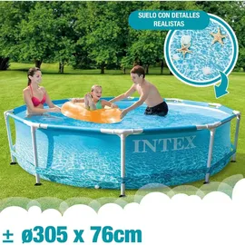 Intex Beachside Metal Frame Pool Set 305 x 76 cm inkl. Filterpumpe