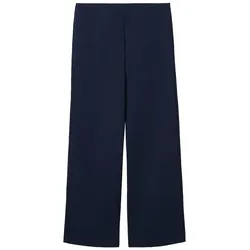 TOM TAILOR DENIM Damen High Waist Culotte Hose, blau, Uni, Gr. XL