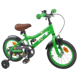 vidaXL Kinderfahrrad 14 Zoll grün