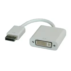 ROLINE DisplayPort-DVI Adapter, DP Stecker-DVI Buchse