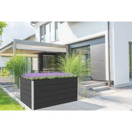 GROJA Solid Hochbeet 150 x 70 x 75 cm Anthrazitgrau