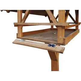 Dobar Vogelfutterhaus Westfalen 78 x 62 x 148 cm, Grün/Braun, Holz