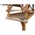 Dobar Vogelfutterhaus Westfalen 78 x 62 x 148 cm, Grün/Braun, Holz