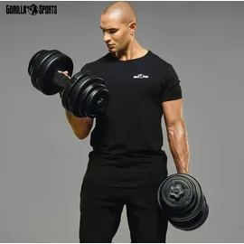 GYRONETICS Kurzhantel Set 30 kg schwarz - 16 Gewichte mit 2 Kurzhanteln, Griff gerändelt, rutschfest