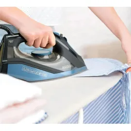 Black & Decker Dampfbügeleisen BXIR2801E blau/gold