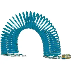 Schlauchspirale mit Kupplung und Stecknippel komplett eingebunden -  10