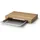 Continenta Eiche Schneidebrett mit Schublade 48 x 32,5 cm Beige