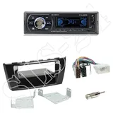 SCHLAUER-SHOP24 Set: 1-DIN m. Fach Mitsubishi Space Star ab 2013-2016+Caliber RMD050DAB-BT-USB/SD/FM Tuner/AUX-IN/MP3