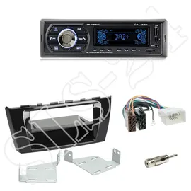 SCHLAUER-SHOP24 Set: 1-DIN m. Fach Mitsubishi Space Star ab 2013-2016+Caliber RMD050DAB-BT-USB/SD/FM Tuner/AUX-IN/MP3