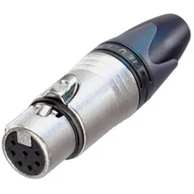 Neutrik NC7FXX XLR-Steckverbinder Buchse, gerade Polzahl: 7 Silber 1St.