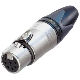 Neutrik NC7FXX XLR-Steckverbinder Buchse, gerade Polzahl: 7 Silber 1St.