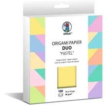 Ursus Origami Papier Duo Pastell 100 Blatt 80 g/m2 15 x 15 cm
