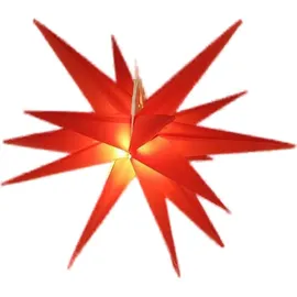 FHS International F-H-S LED Stern Kunststoff rot Ø 25 cm