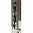 inn.furn Morena Fächerschrank 45 x 35 x 192 cm Beige/Schwarz