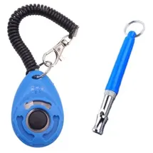 petsation Hundepfeife und Clicker Blau