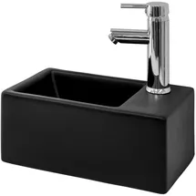 luxebath Waschtisch Aufsatzwaschbecken 35,5 x 20,5 cm