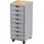 Paperflow Rollcontainer 28,8 x 35,0 x 74,5 cm grau