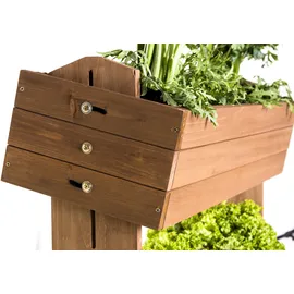 Hecht Hochbeet mit vier beweglichen Kästen H45cm B50cm aus Holz 301960208-HE
