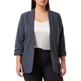 PIECES Damen Pcboss 3/4 Noos Blazer, Ombre Blue, XXL EU