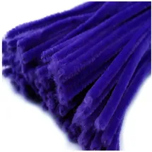 maDDma Pfeifenreiniger 20er Chenille-Draht 6mm, Länge 30cm, 28 Farben wählbar, Farbe:blau