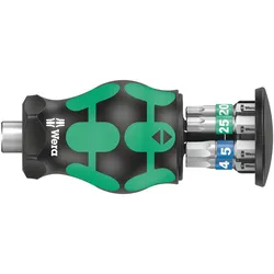 Wera Kraftform Kompakt Stubby Magazin 3 - Handhalter mit Bitset