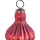 Beliani Weihnachtskugel 8er Set Glas rot