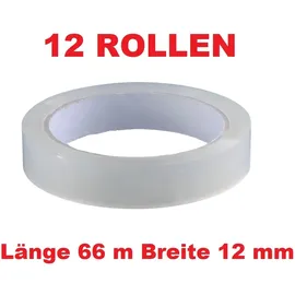 f. w. burmann gmbh & co. kg Klebeband farblos 66 m x 12 mm 12 St.