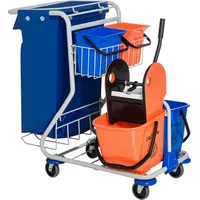 Homcom Putzwagen mit 4 Fahreimern