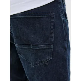 JACK & JONES "JJIRICK JJFOX SHORTS CB 310 SN", Herren, Gr. XS, N-Gr, blau denim pack:am 316, Web, Obermaterial: 70% Baumwolle, 28% Polyester, 2% Elasthan, unifarben, regular fit kniefrei, Hosen Shorts, im Four-Pocket Style