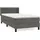 vidaXL Boxspringbett 100 x 200 cm Dunkelgrau
