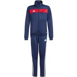 adidas Kinder Sportanzug Tiro 25 Essentials Kids, Größe 164 in Blau NAVBLU/RED