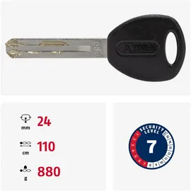 ABUS YARNIT 4004K Schwarz Kettenschloss