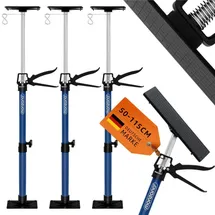 monzana Türspanner im 3er Set stufenlos höhenverstellbar 50-115cm bis 45° Türfutterstrebe Türzarge Zargenspanner