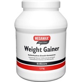 MEGAMAX Weight Gainer Erdbeere Pulver 1500 g