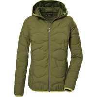 G.I.G.A. DX Damen Steppjacke mit Kapuze/Funktionsjacke ist wasserabweisend GW 21 WMN QLTD JCKT, waldgrün, 44,