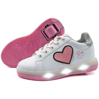 BREEZY ROLLERS 2195670 Blast LED weiss/pink | Gr.: 34
