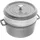 Staub Cocotte 26 cm rund graphitgrau mit Dämpfeinsatz