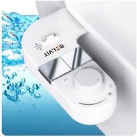 Belvit Bidet Taharet Aufsatz Weiß für Toilettensitz Intimreinigung mit