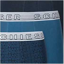 SCHIESSER Jungen Retroshorts - 3er-Pack Basic Kids blau