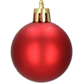 SPRINGOS Weihnachtskugeln Christbaumkugeln Weihnachtsbaum Kugeln 104 Stück Dekoration - Rot / Weiß - Weiß